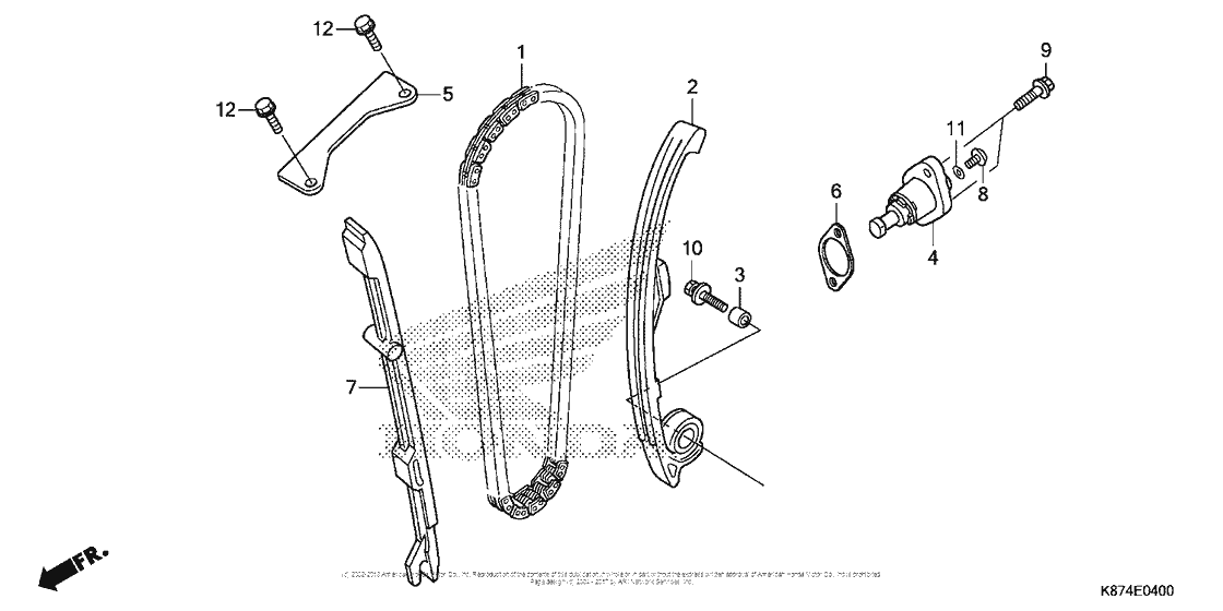 CMX300 (ABS) Cam Chain + Tensioner