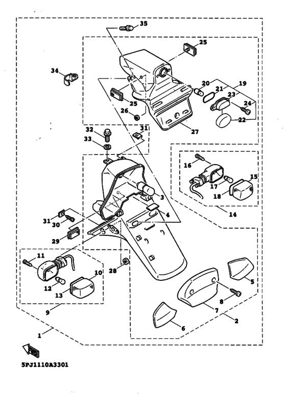 Taillight unit ass`y
