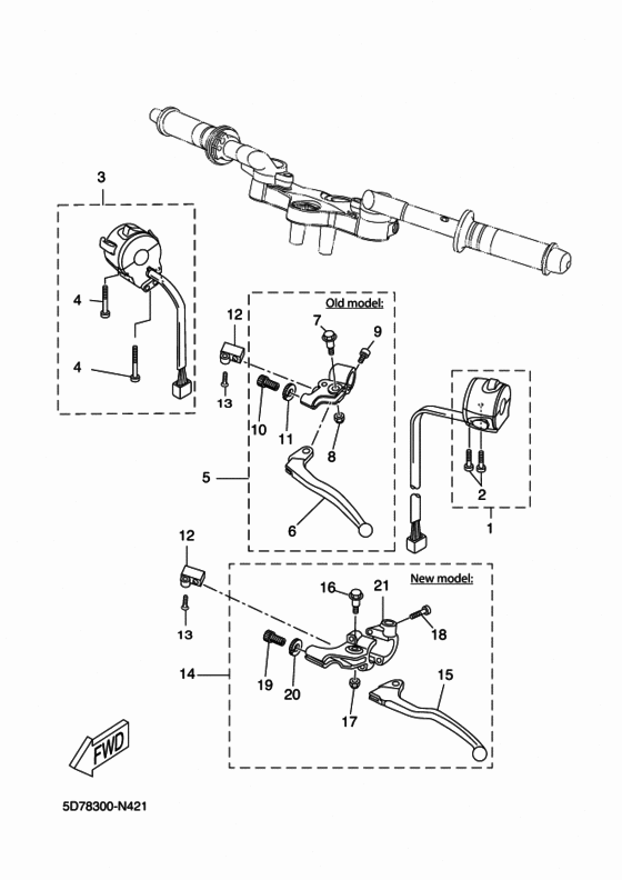Handle switch & lever