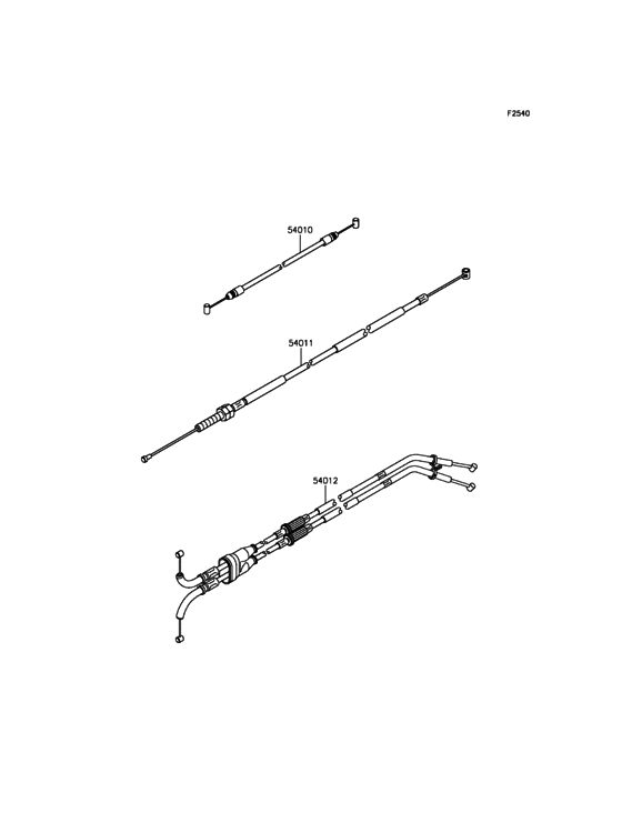ZX1000 Тросы управления