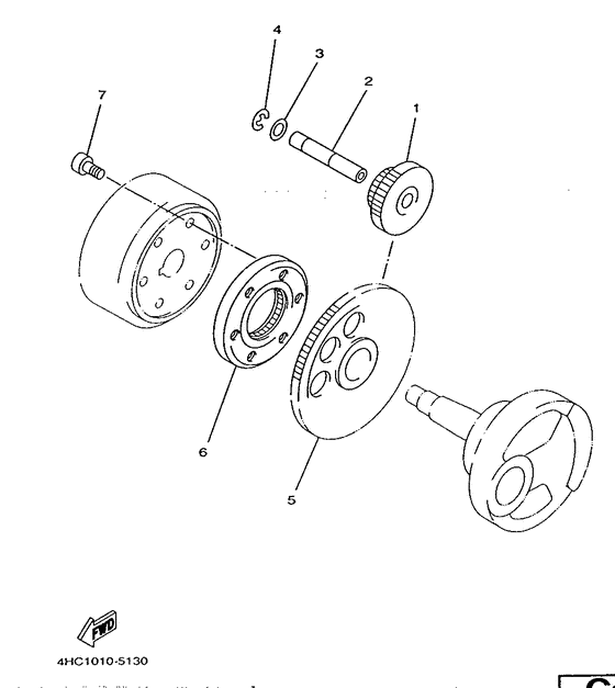 YP250D Стартер