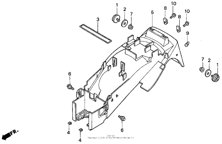 VFR750F Rear fender 94-97