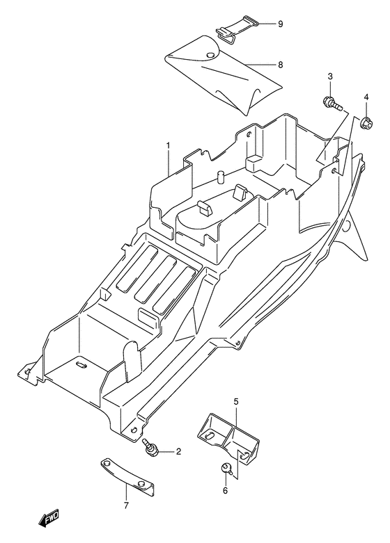 GSX1300R Заднее крыло