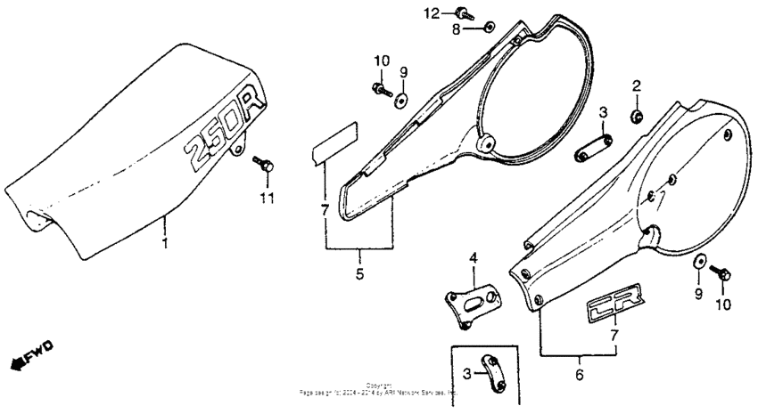 Seat + side cover 81-82