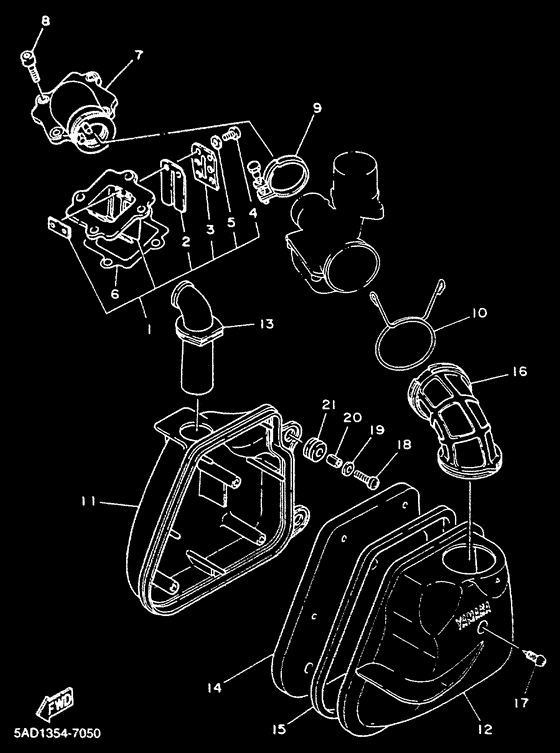 YN50R Впускная система