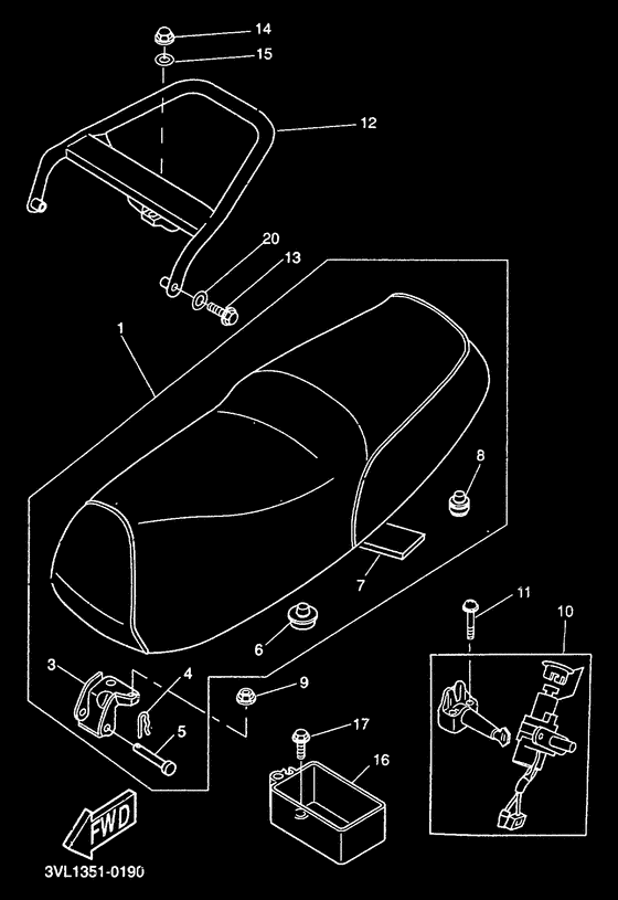 Asiento portaequipaje