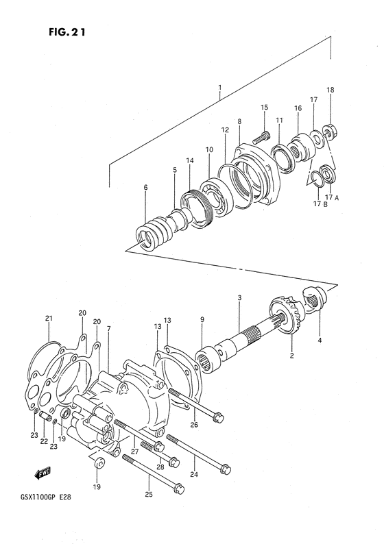 Secondary drive gear