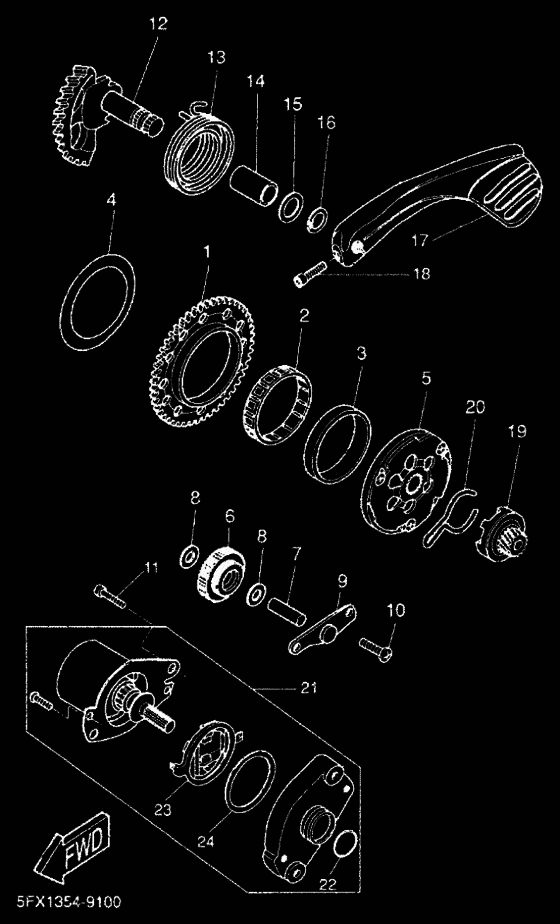 CW50RS Стартер