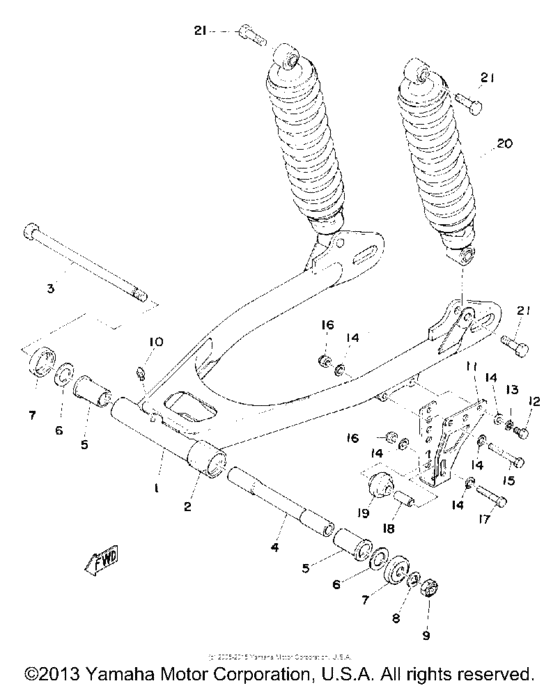Rear arm - rear cushion