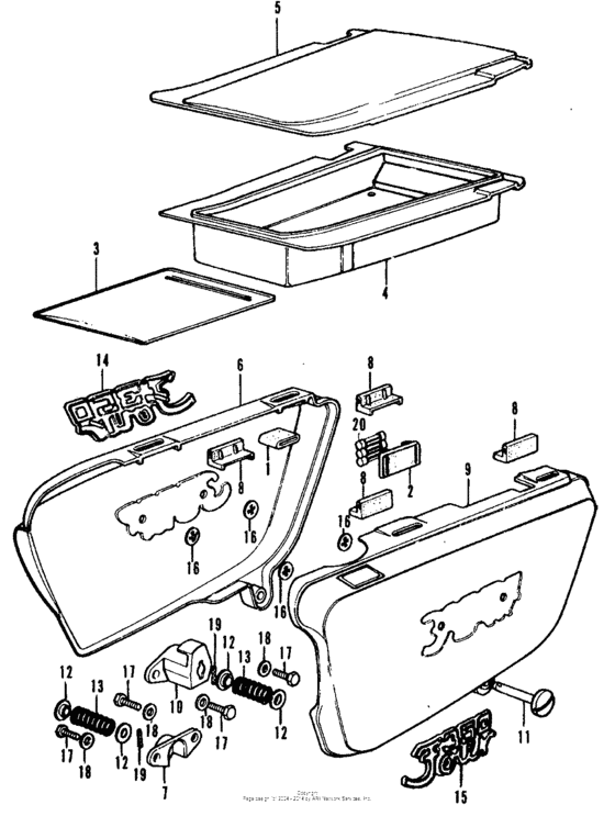 Side cover + tool tray