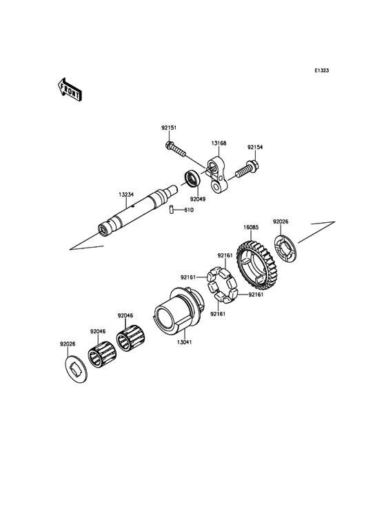 ZX1000 Валансирный вал