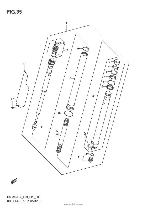 Rh Front Fork Damper