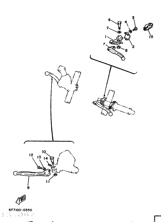 Handle switch. lever