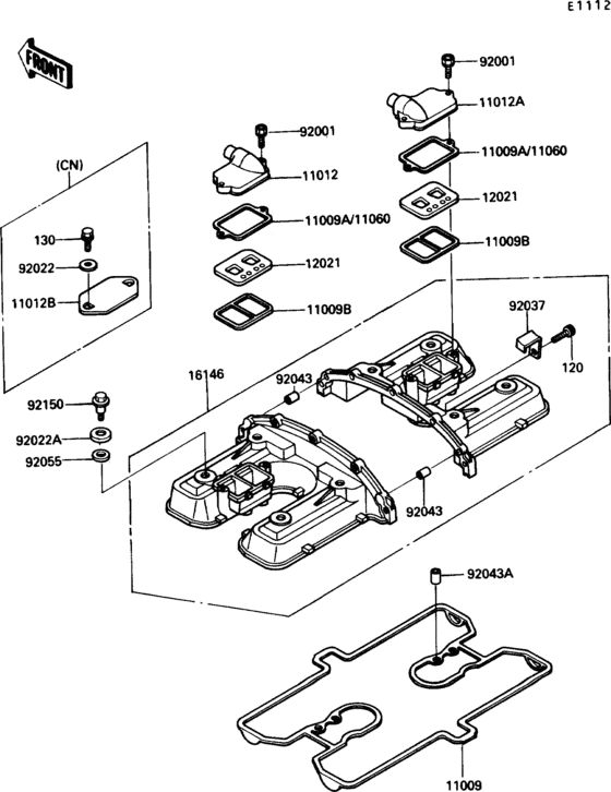 ZG1200 Крышка головки цилиндров