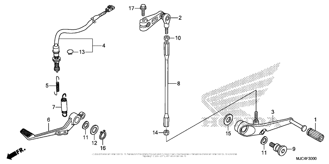Brake Pedal + Change Pedal