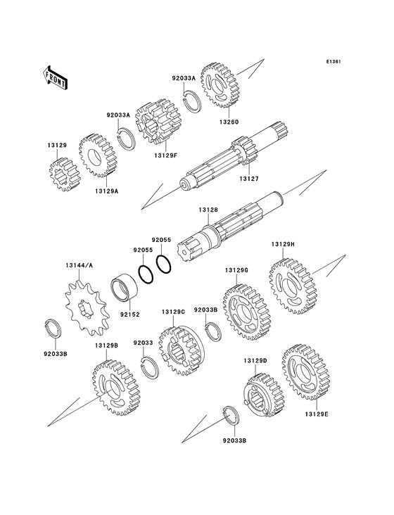 KX65 Трансмиссия