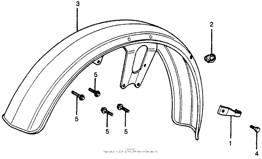 CB400 Переднее крыло