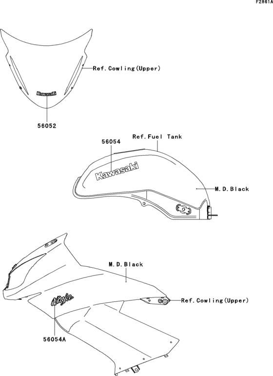 EX650 Decals(m.d.black)(c9f)(ca,us)