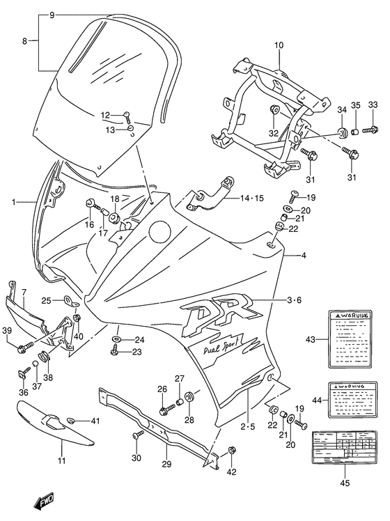 Cowling - label