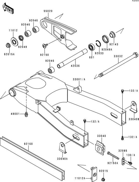 Swingarm(zx600-e1/e2)