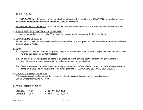 UH125 Catalog preface