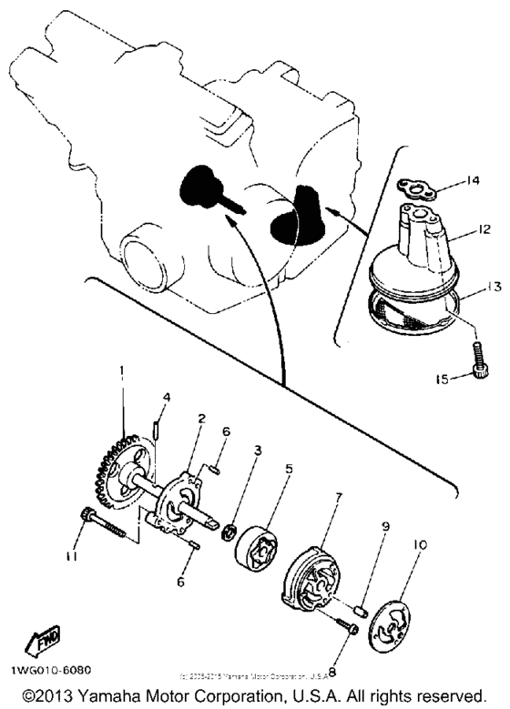 FZR400SAC Масляный насос