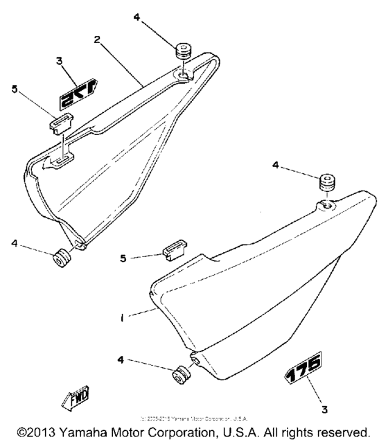 MX175G Боковые обтекатели