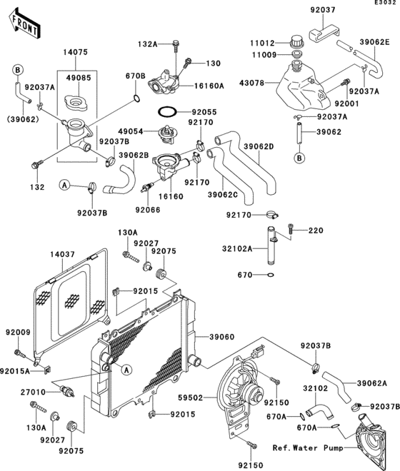  Radiator / fan / water pump(1 / 2)