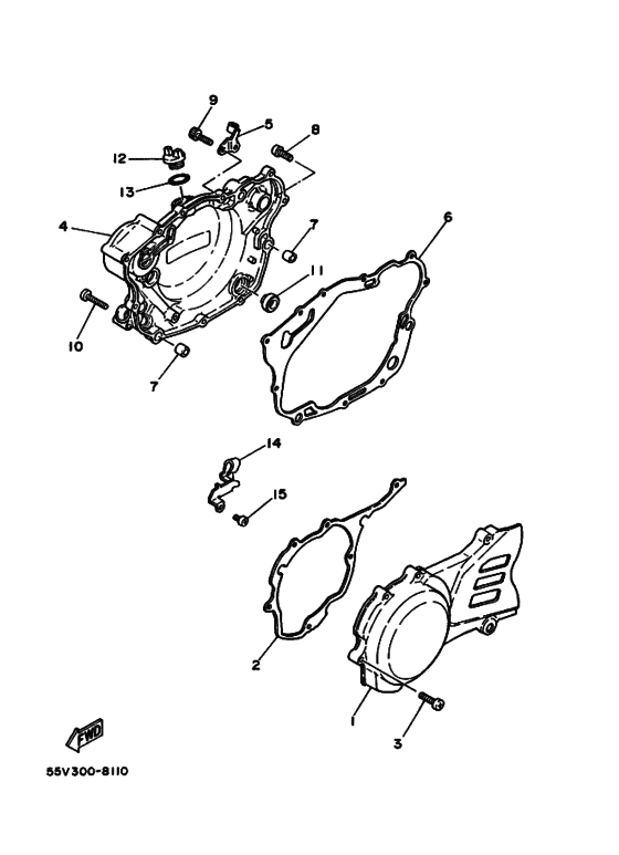 Crankcase cover ass`y  (v