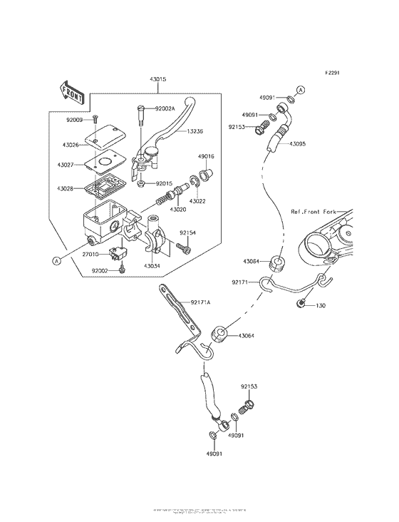 VN900 Главный тормозной цилиндр