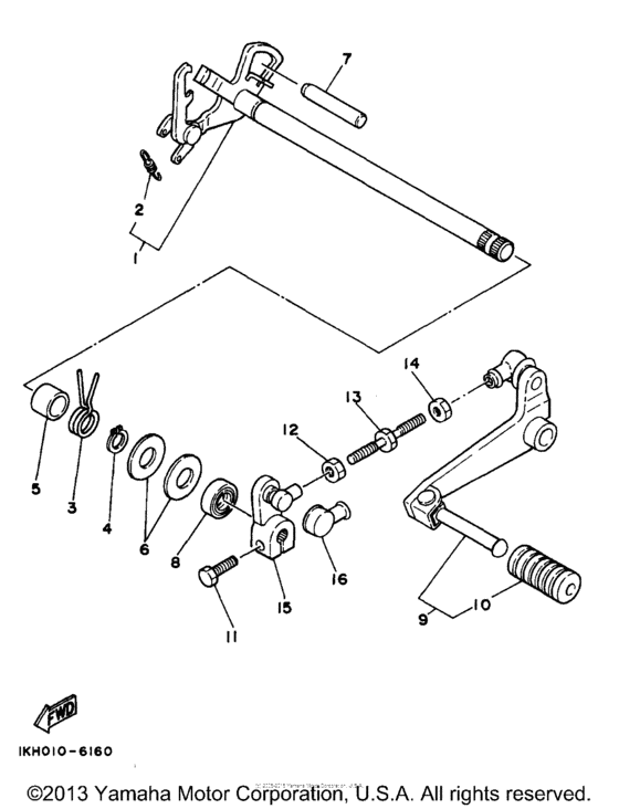 XT225J Переключение скоростей