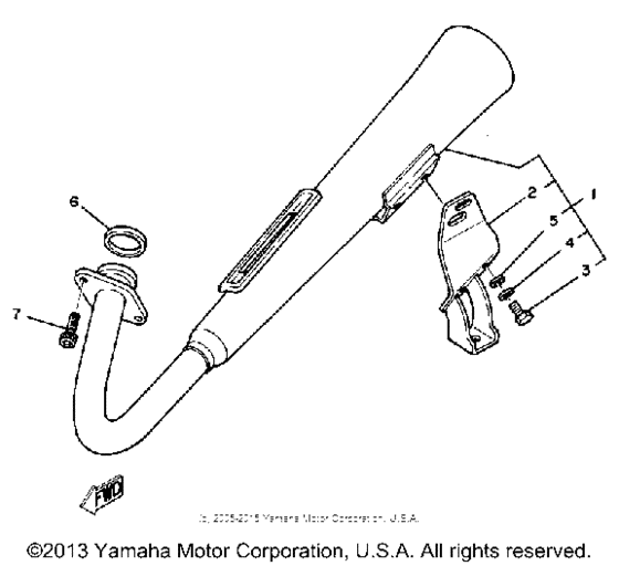 SR185H Выхлопная система