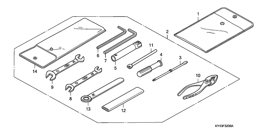 NSR125F Инструмент