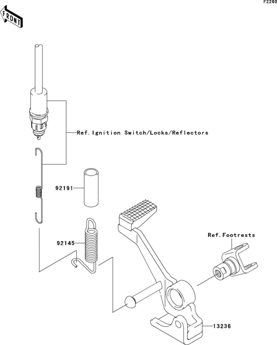 ZR1000 Педаль тормоза
