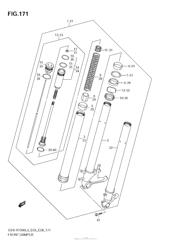 Front Damper (Gsx-R1000L3 E03)