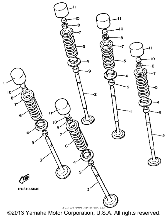 XJ700XS Клапана