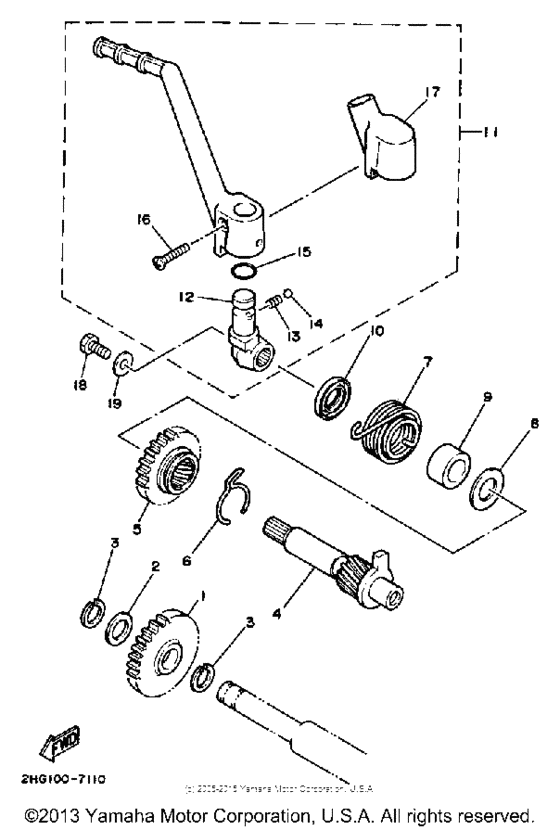 YZ125B Стартер