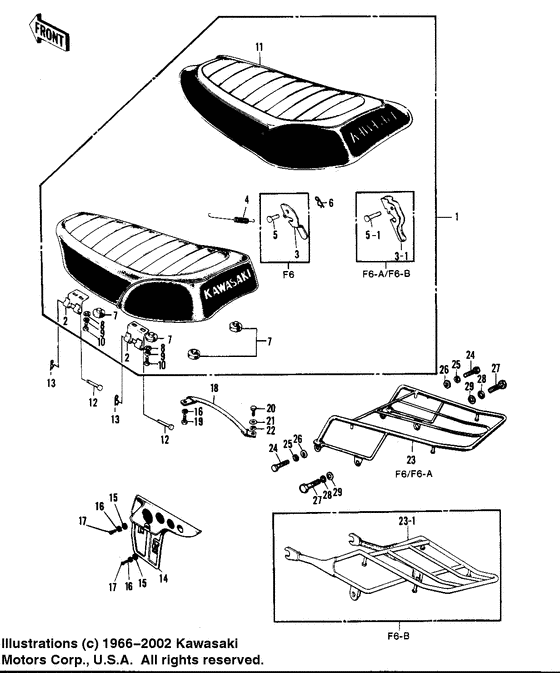 Seat/carrier/chain cover