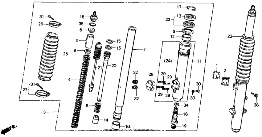 Front fork 86