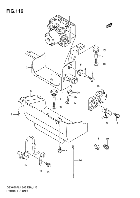 GSX650F (ABS) Abshydraulikei