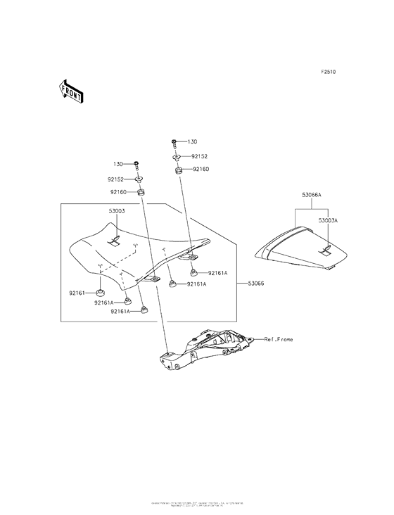 ZX1000 Сиденье