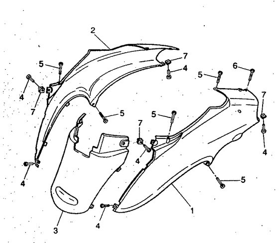 YH50 Боковые обтекатели