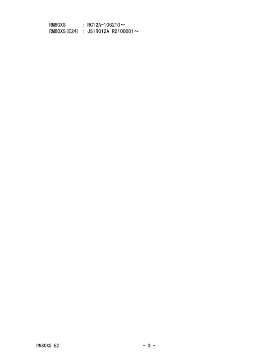 RM80 Catalog preface