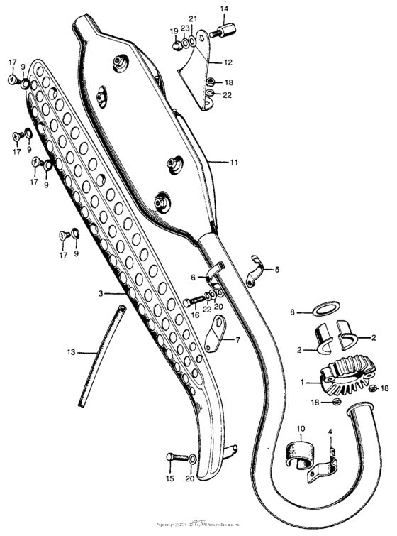 Cl100/s muffler k1