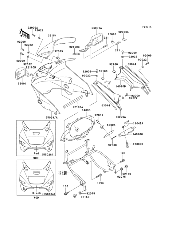 Cowling (zx1100-e2/e3)