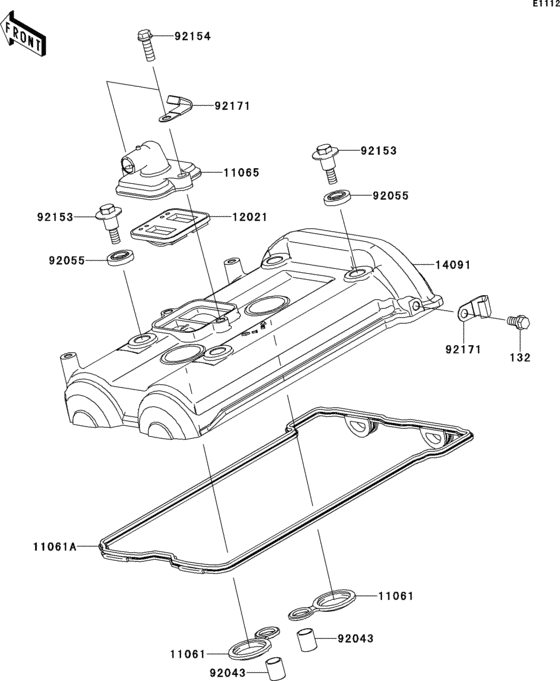 EX650 Крышка головки цилиндров
