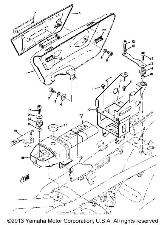 Side cover - tool box - battery box