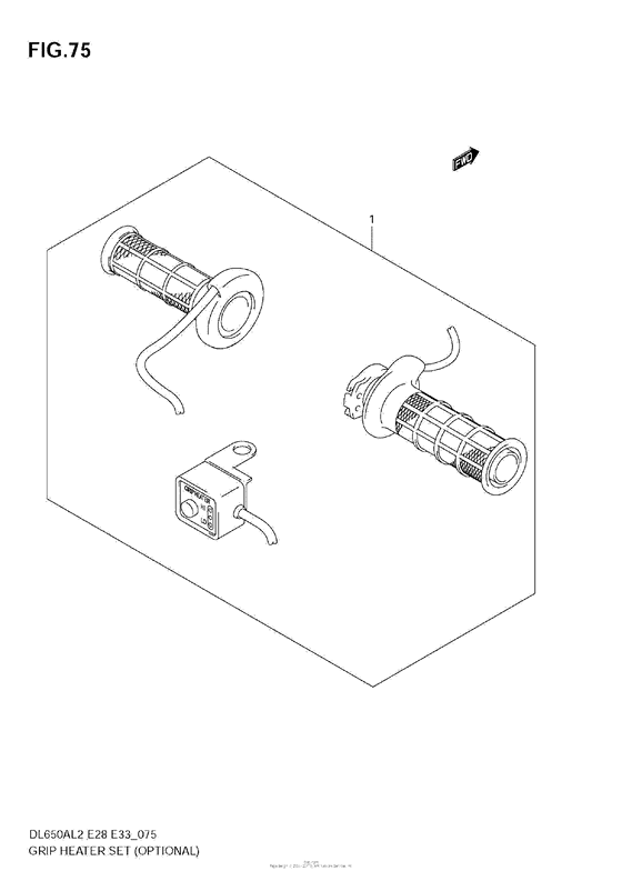 DL650 (ABS) Grip Heater Set (Optional)