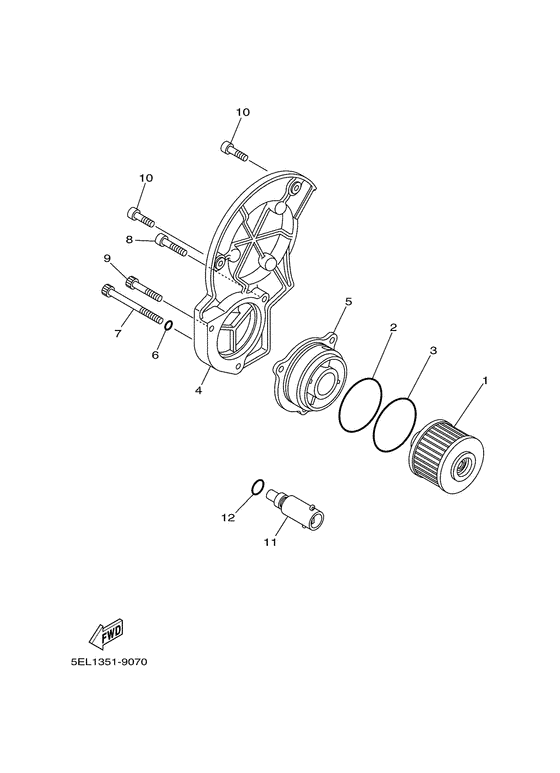 XVS1100 Масляный фильтр