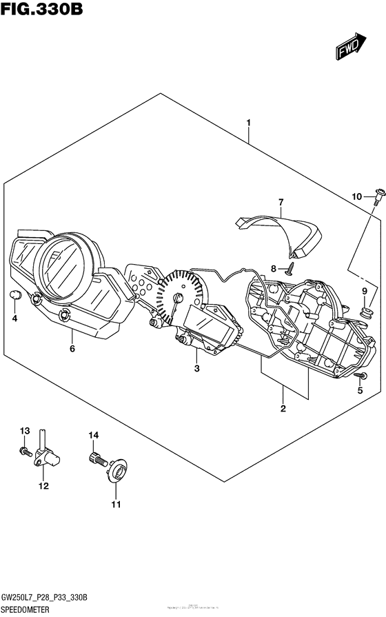 Speedometer (Gw250Zl7 P28)
